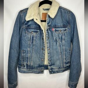 Levi's Women's Denim Sherpa Jacket